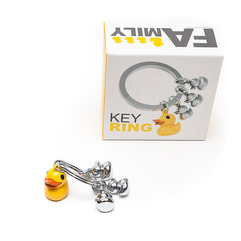 Yellow Duck Family Keyring from Oli Olsen