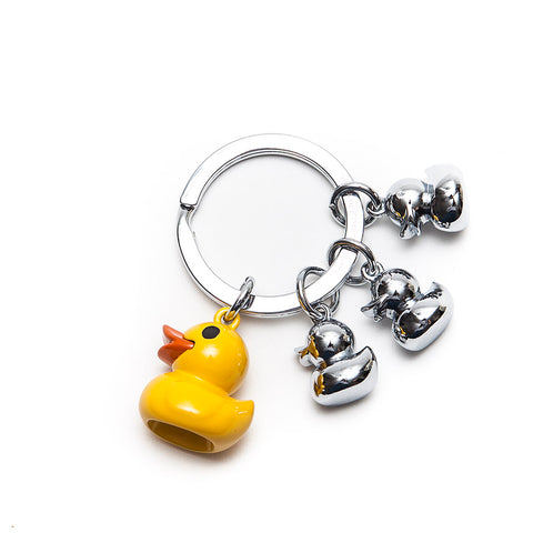 Yellow Duck Family Keyring from Oli Olsen