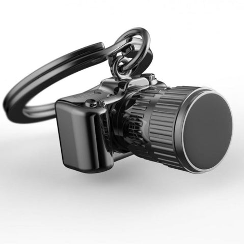 Metalmorphose Gunmetal Grey Camera Keyring from Oli Olsen