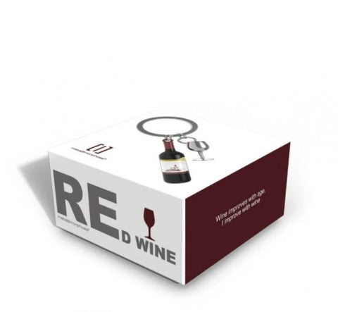 Metalmorphose Wine Bottle & Glass Keyring box from Oli Olsen