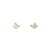 Pom Sterling Silver Peace Doves with Crystal Stud Earrings Pom Sterling Silver Peace Doves with Crystal Stud Earrings