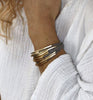 Pom Taupe Multi Strand and Golden Bars Bracelet Pom Taupe Multi Strand and Golden Bars Bracelet