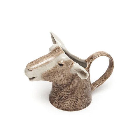Quail Ceramics Small British Toggenburg Goat Jug side view