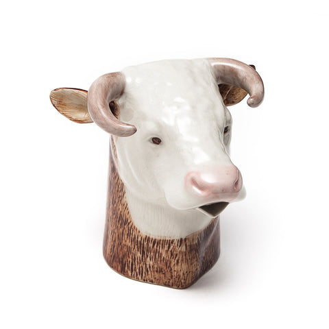 Quail Ceramics Hereford Bull Large Jug