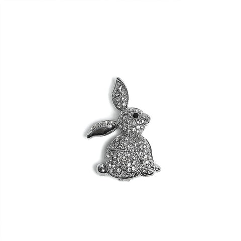Sparkling Crystal Bunny Brooch from Eastar