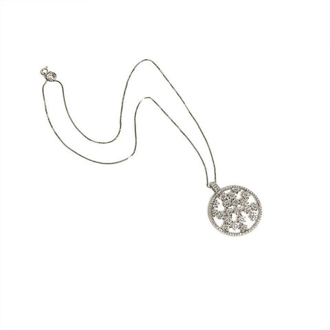 Swarovski Elements Crystal Circular Pendant By Elise