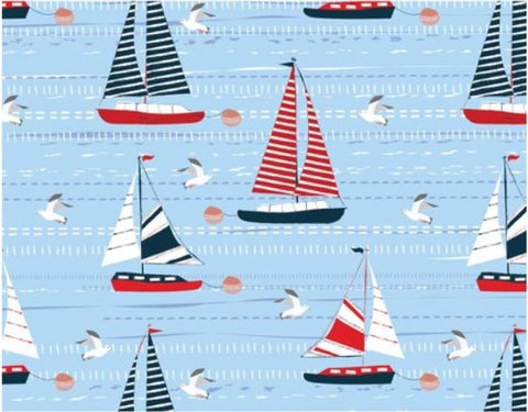 Sail the Seas Gift Wrap with Matching Tags