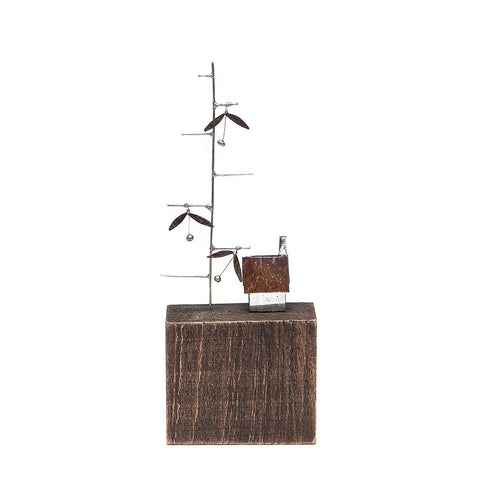 Wire and Wood Cherry Tree Sculpture by Sarah Jane Brown