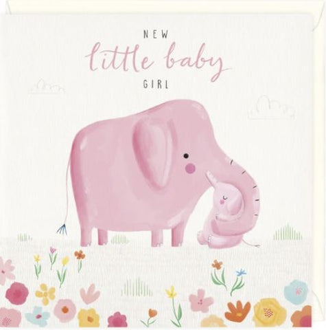 New Little Baby Girl Greeting Card