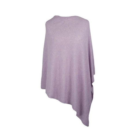 Italian Wool/Cashmere Mix Lavender Poncho from Cadenza