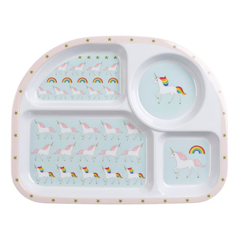 Sophie Allport Unicorn Children's Melamine Divider Plate