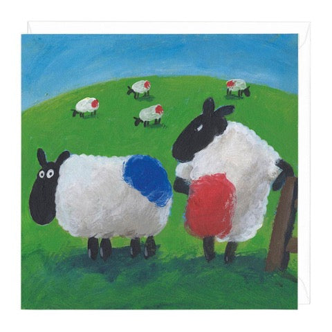 Playing Away Greeting Card