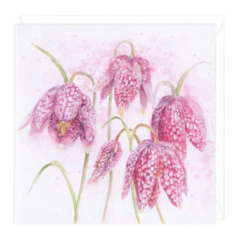 Snake's head Fritillary Greeting Card