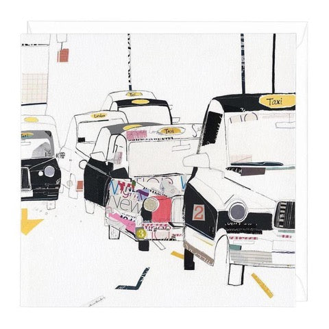 London Taxis Greeting Card