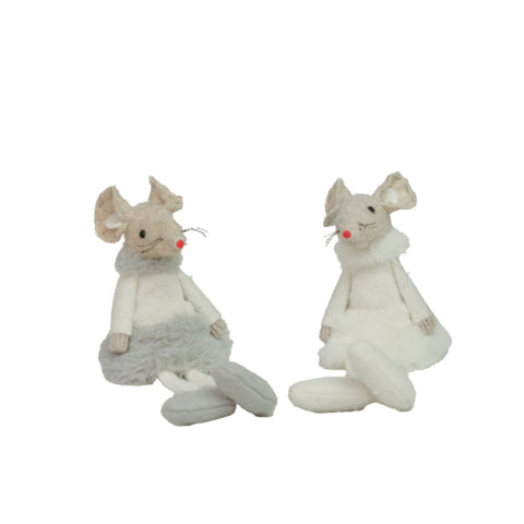 Ascalon Felt Shelf Sitting Fluffy Mice