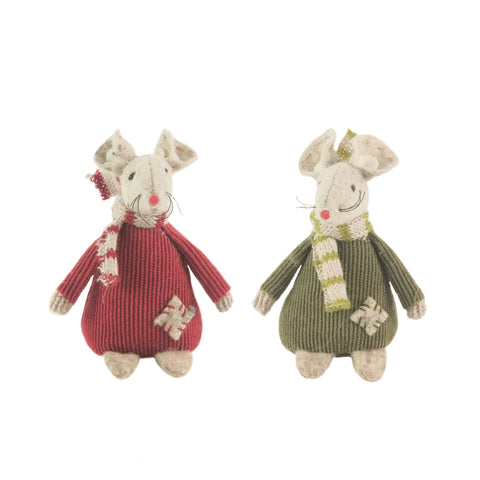 Ascalon Felt Sitting Xmas Mice