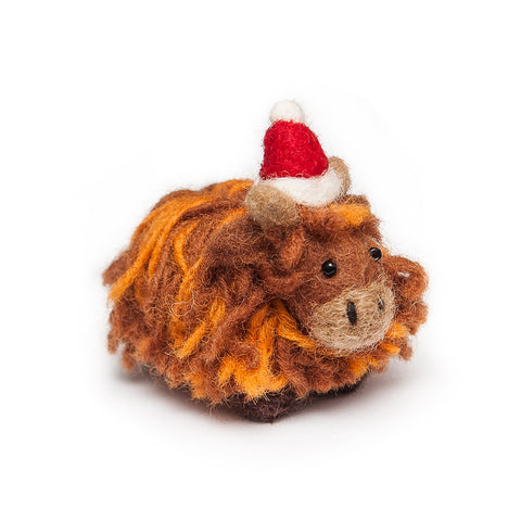 Amica Mini Christmas Highland Cow