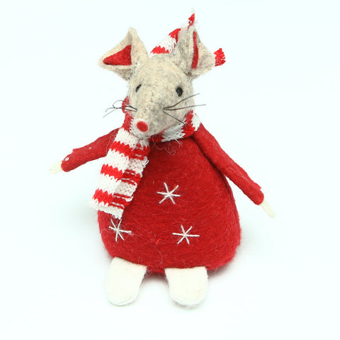 Ascalon Felt Red Christmas Mice