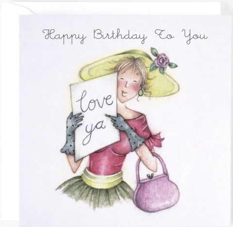 Love Ya Birthday Greeting Card from Berni Parker