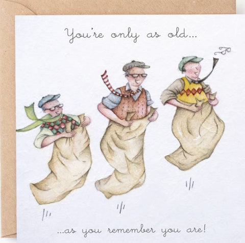 You're Only as Old.... Greeting Card from Berni Parker