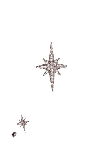 Compass Star Pin Brooch from Hot Tomato