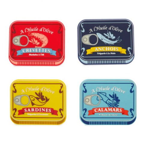 Balvi 'Conserverie' Set of Four Seafood Coasters