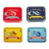 Balvi 'Conserverie' Set of Four Seafood Coasters