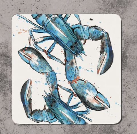 Dollyhotdogs Blue Lobster Coaster