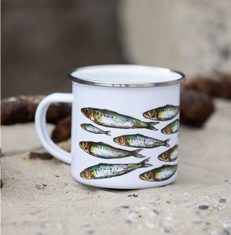 Dollyhotdogs Sardines Enamel Mug