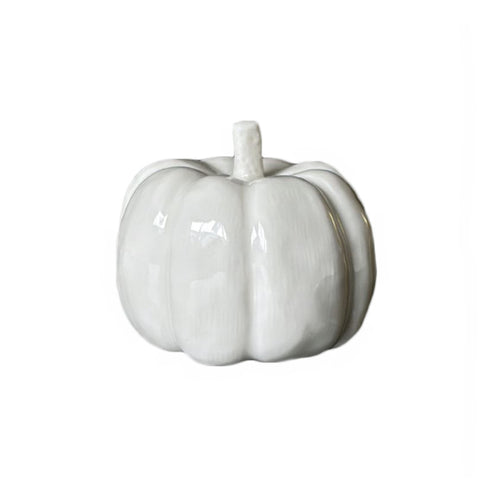 East of India Porcelain Halloween Pumpkin - Medium