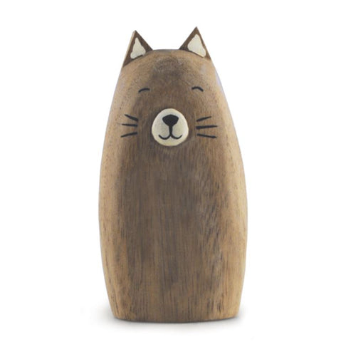 East of India Standing Wooden Cats