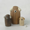 East of India Standing Wooden Dogs Family