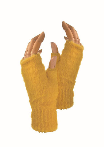 Hot Tomato Fluffy & Downy Poly Miser Mitts Mustard