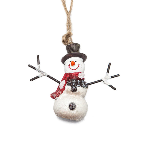 Heaven Sends Sparkly Snowman Hanging Christmas Decoration