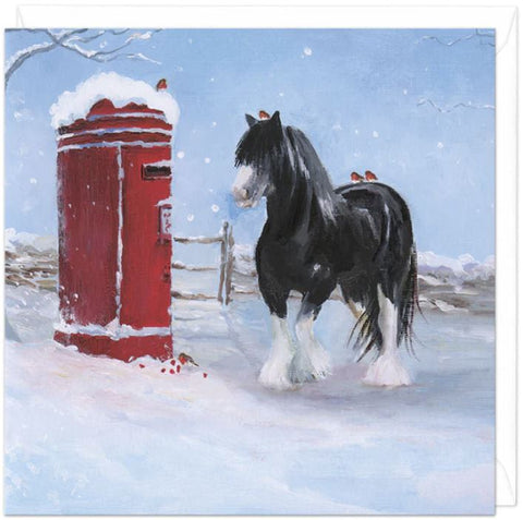 Heavy Horse  and Letterbox Christmas Card
