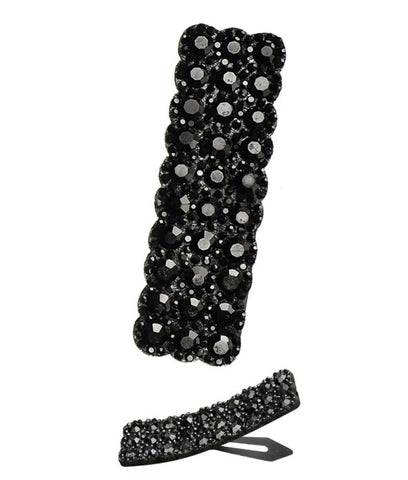 Hot Tomato Snap Happy Sparkle Hair Clip in Charcoal