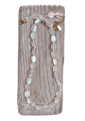 Hot Tomato Sea Siren - Tumbled Glass Necklace