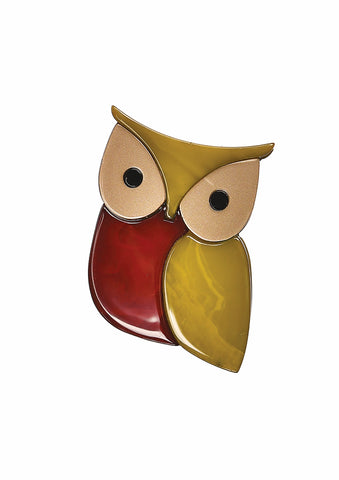 Hot Tomato Twit Twoo Brooch