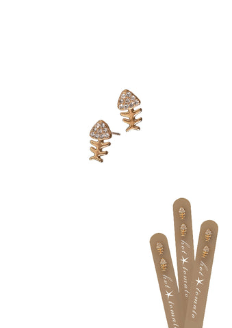 Hot Tomato 'Something Fishy' Stud Earrings