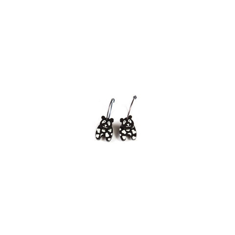 Lene Lundberg K-Form Black and White Panda Earrings