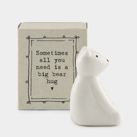 East of India Ceramic Matchbox Bear