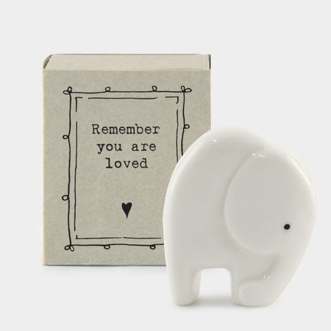 East of India Ceramic Matchbox Elephant