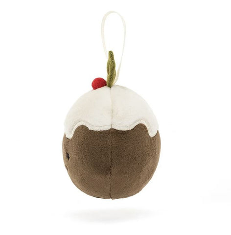 Jellycat Festive Folly Christmas Pudding Side View