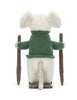 Jellycat Merry Mouse Skiing Rear View