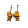 Lene Lundberg K-Form Tan Lion Earrings