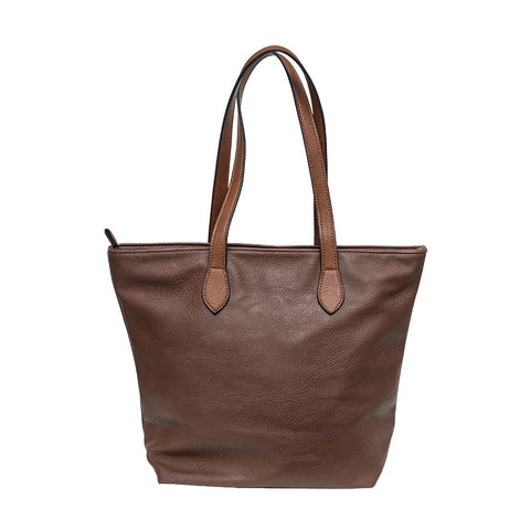 Long & Son Medium PU Shopper Bag in Brown