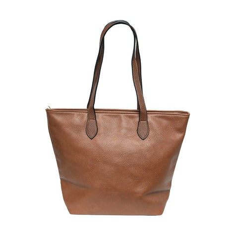 Long & Son Medium PU Shopper Bag in Tan