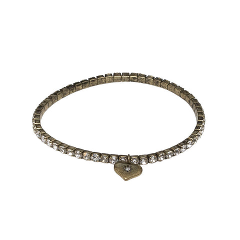 Lovett Clear Crystal Stretch Bracelet