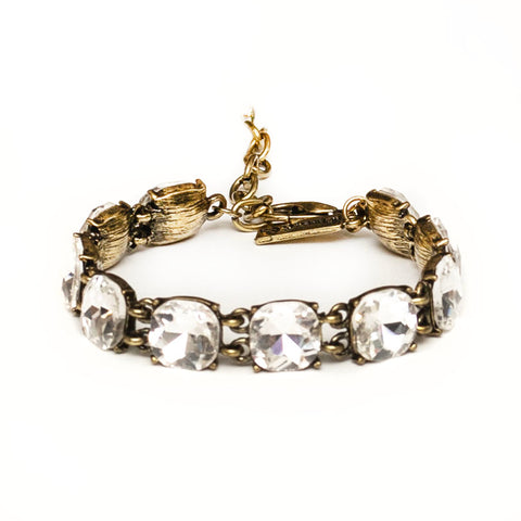 Lovett & Co Cushion Cut Large Crystal Bracelet