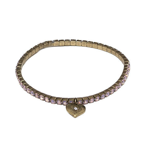 Lovett Pink Opal Crystal Stretch Bracelet
